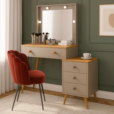 penteadeira moderna espelhada