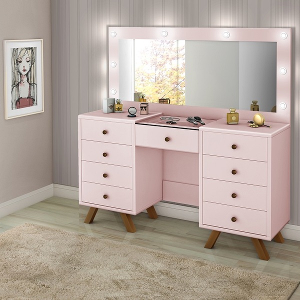 penteadeira moderna com espelho