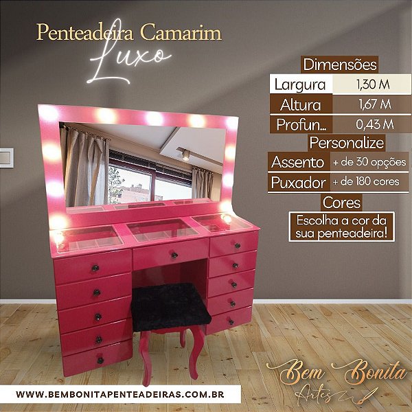 penteadeira moderna com espelho