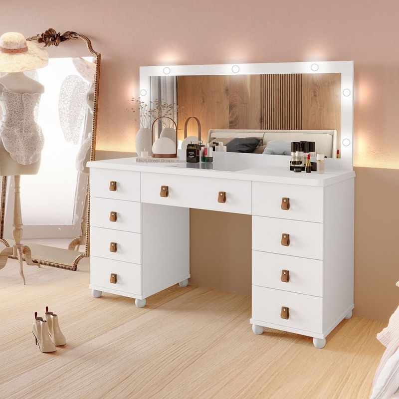 penteadeira moderna com gavetas