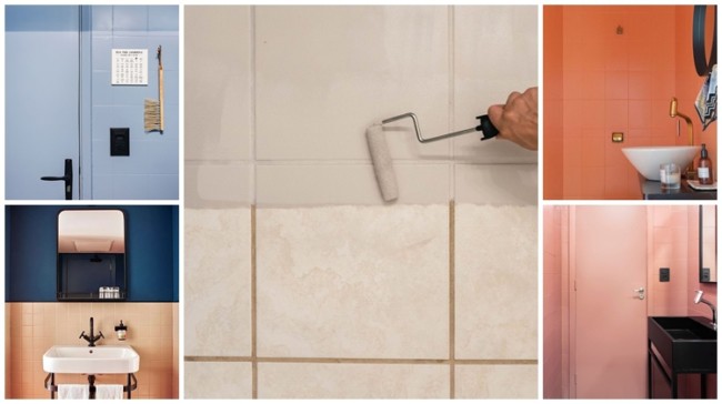 como pintar azulejo de banheiro