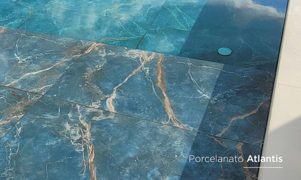 vantagens porcelanato piscina