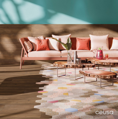 piso hexagonal vs piso retangular