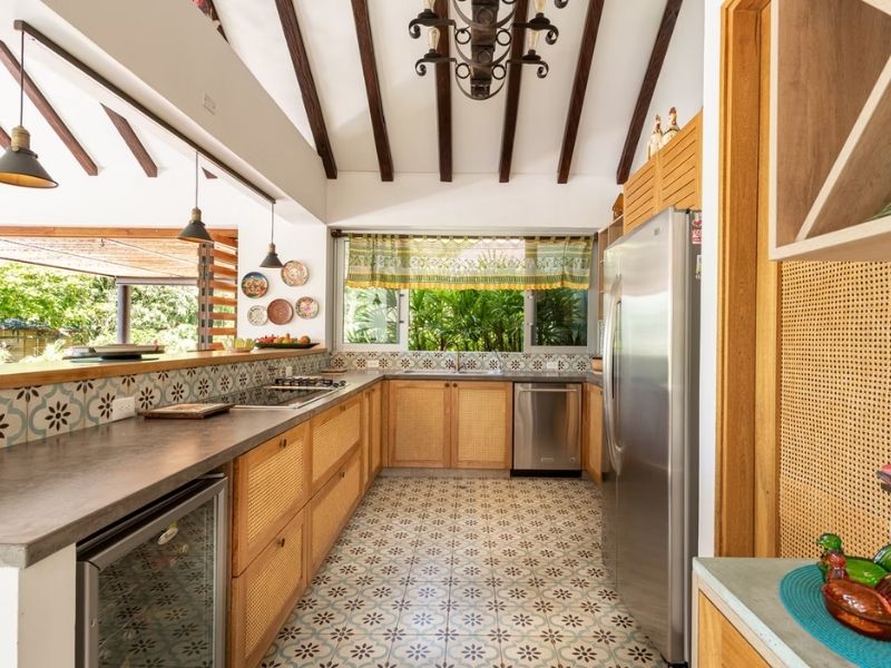 piso hidráulico cozinha integrada