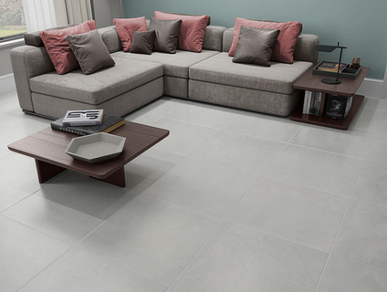 piso porcelanato cinza