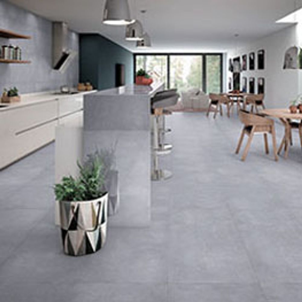 piso porcelanato cinza
