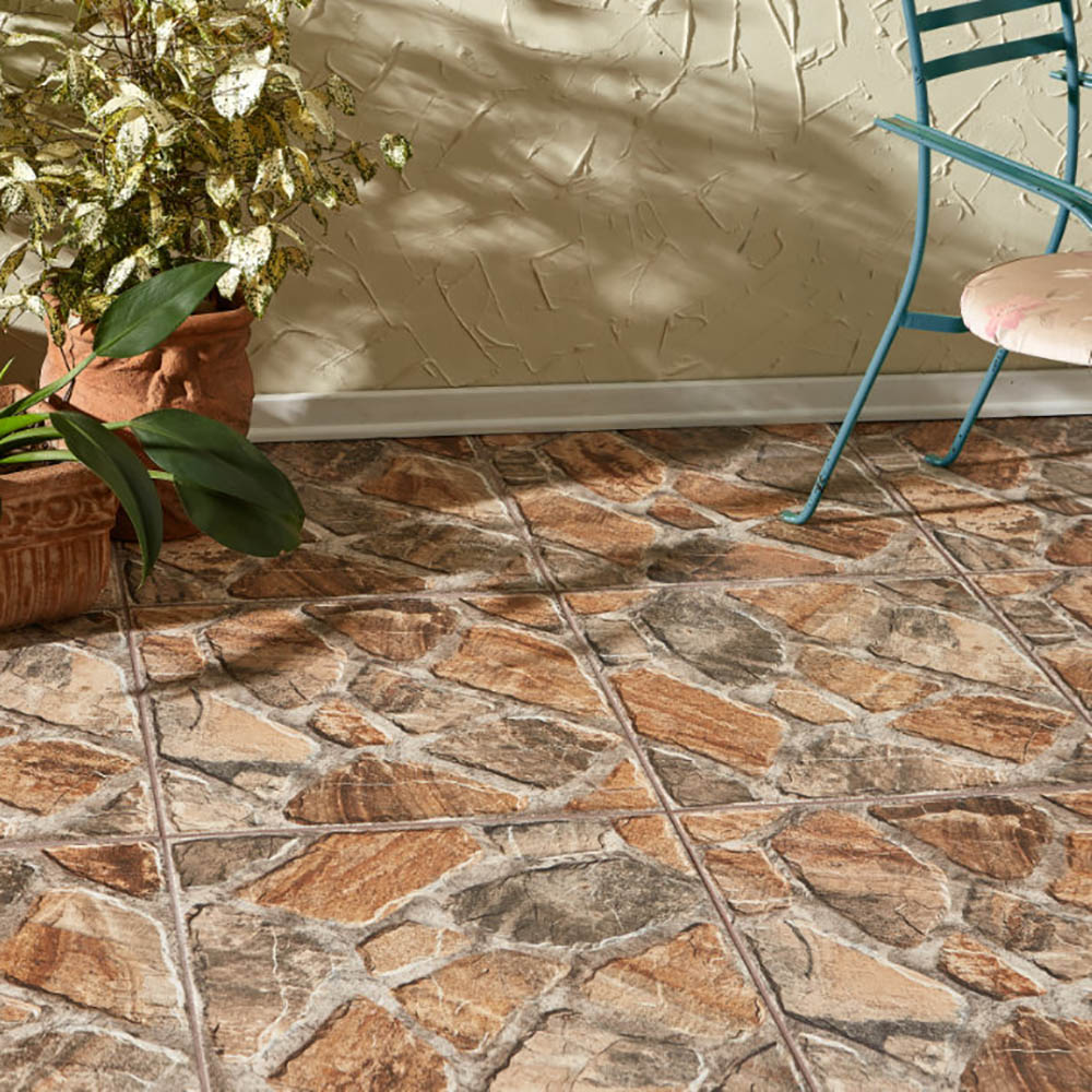 piso vinílico que imita pedra