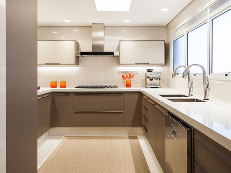 Plafon LED cozinha gesso