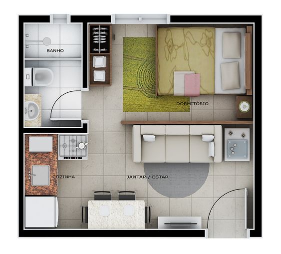 erros comuns ao projetar kitnet 4x4