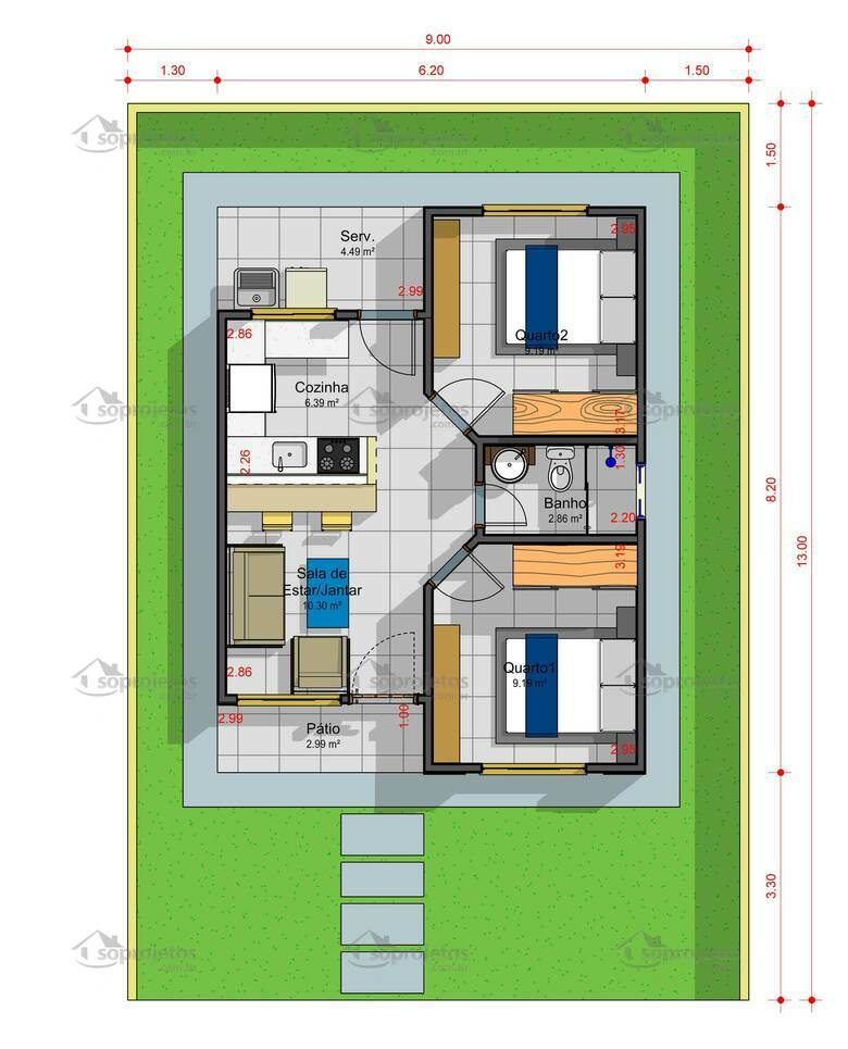 kitnet 4x4 vs kitnet 3x5