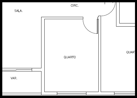 layout funcional de quarto