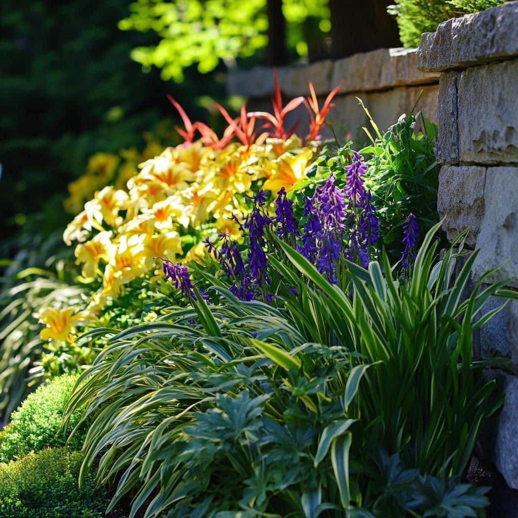 plantas com flores para muro