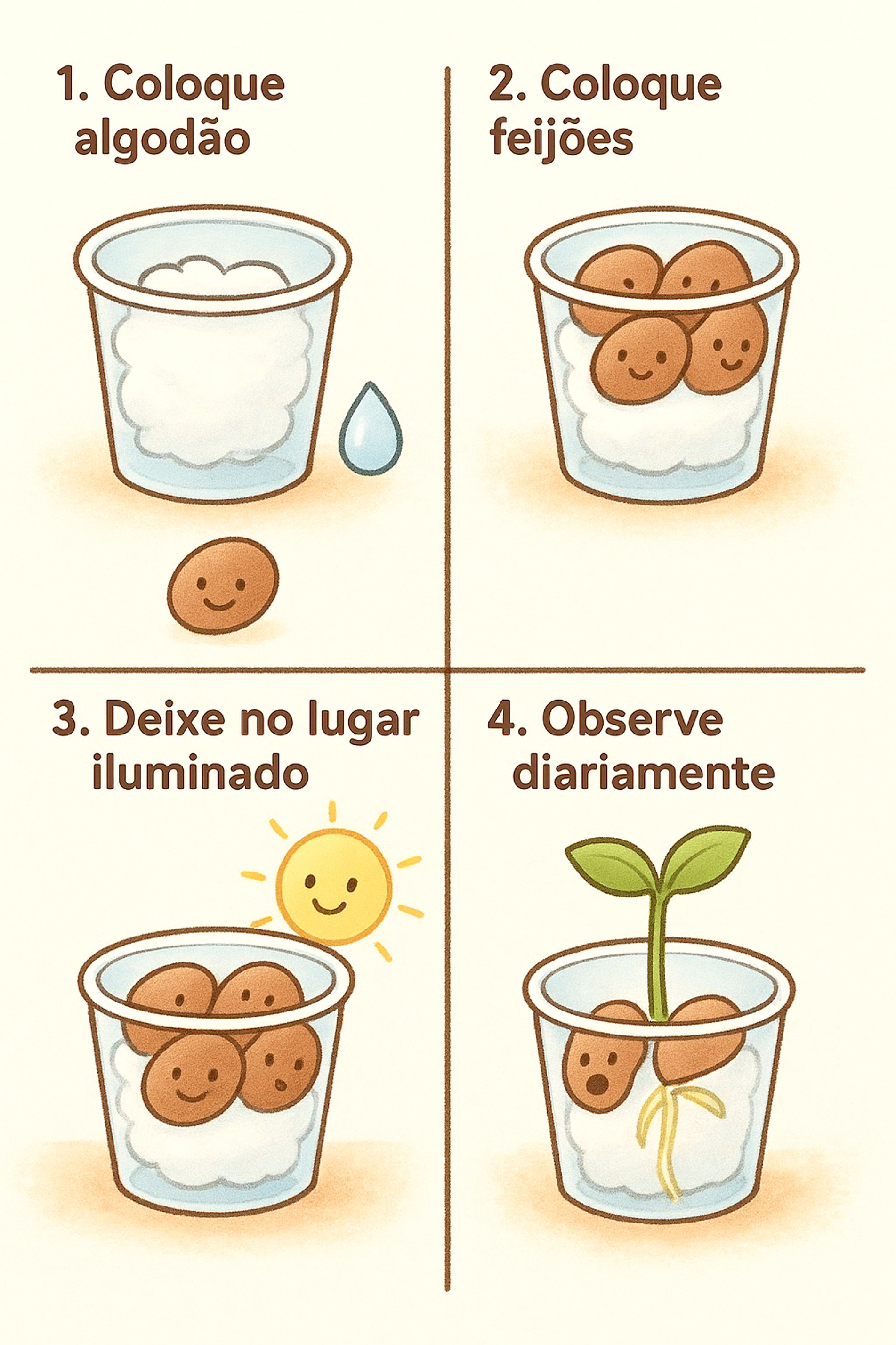 erros comuns ao plantar feijão no algodão