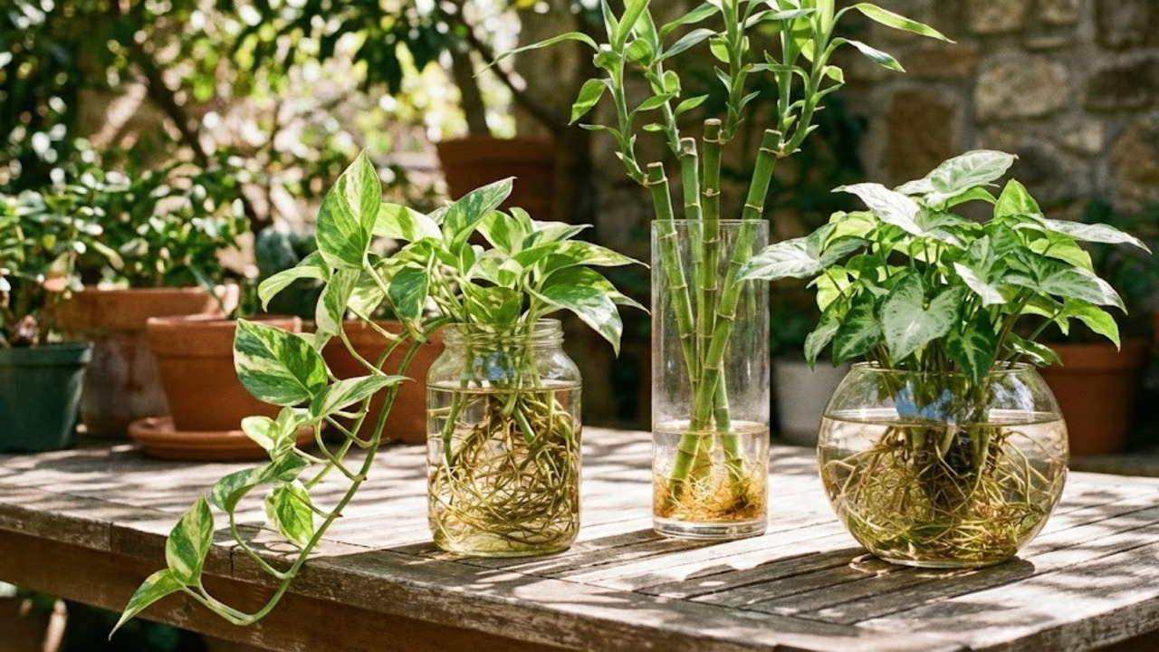 como cuidar de plantas na água