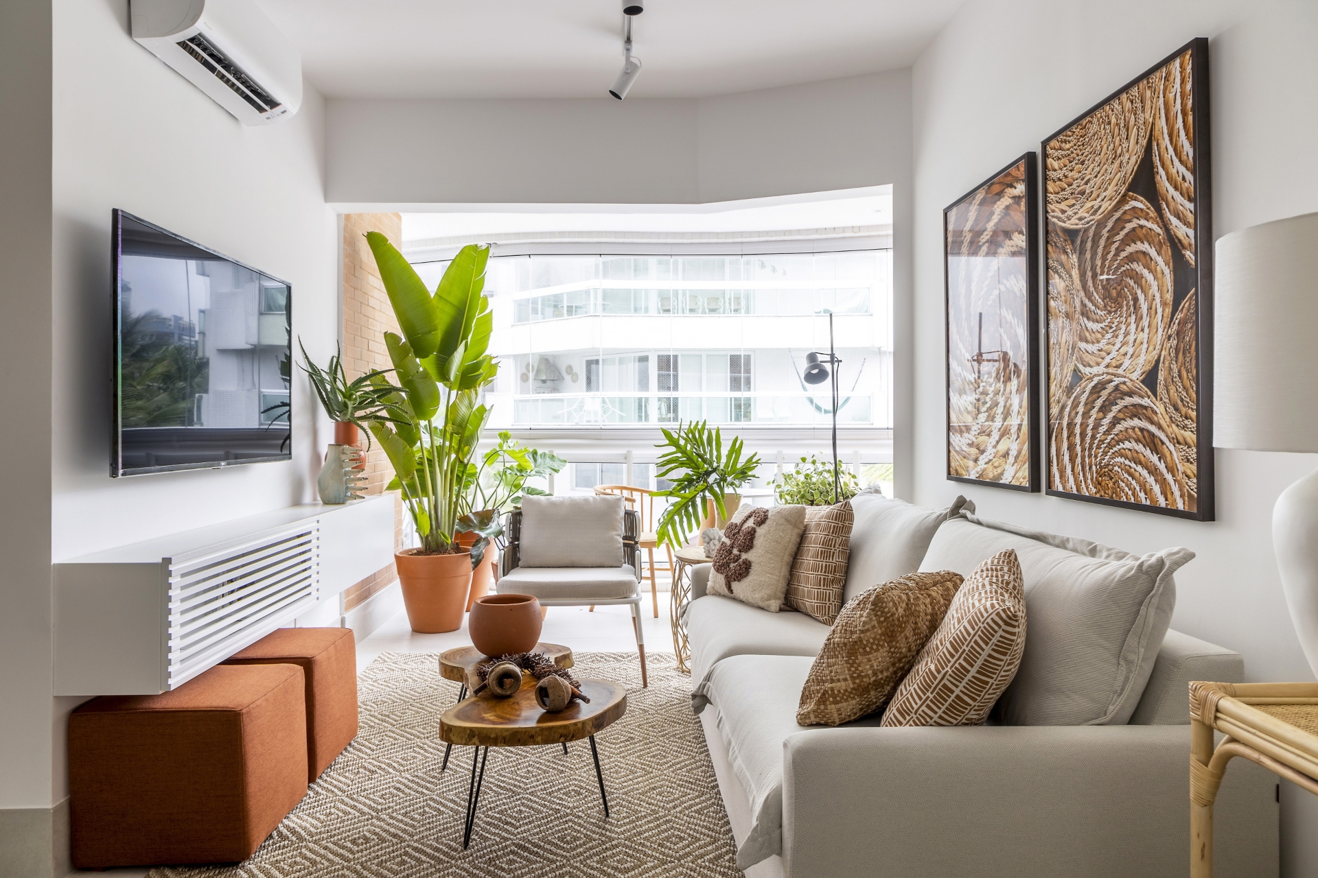 plantas verticais para sala de apartamento