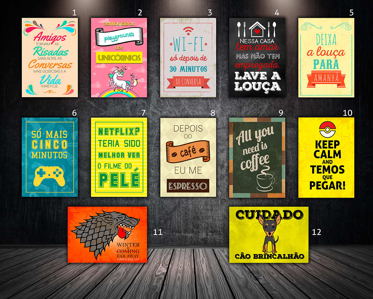 plaquinhas decorativas de MDF vs. PVC qual a melhor