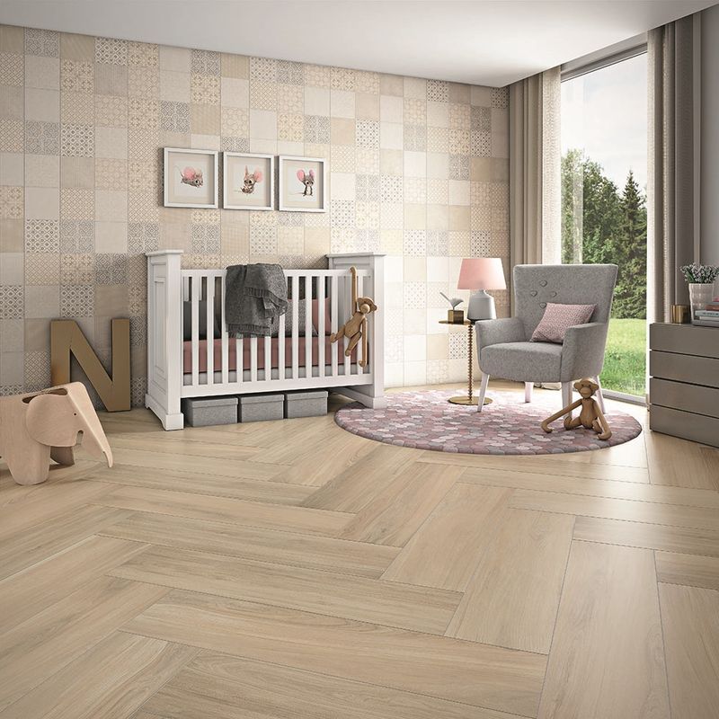 Porcelanato marrom claro imitando cimento