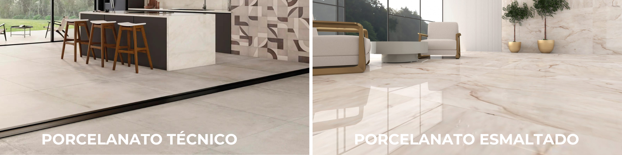 Porcelanato Esmaltado: Acabamentos Polido