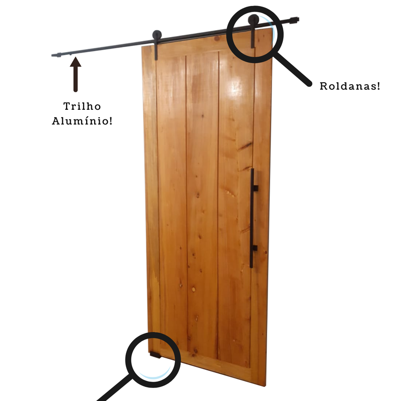 Porta celeiro de correr