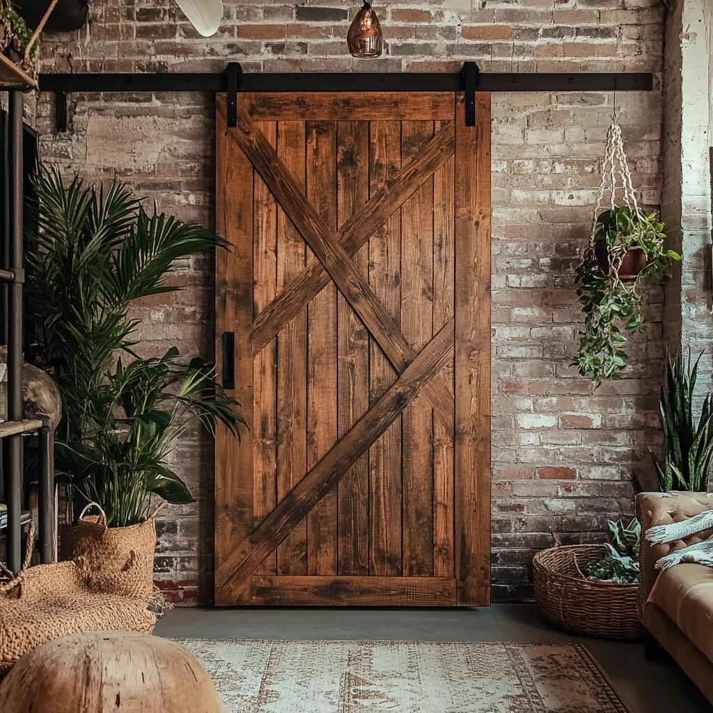 Kit porta celeiro rústico