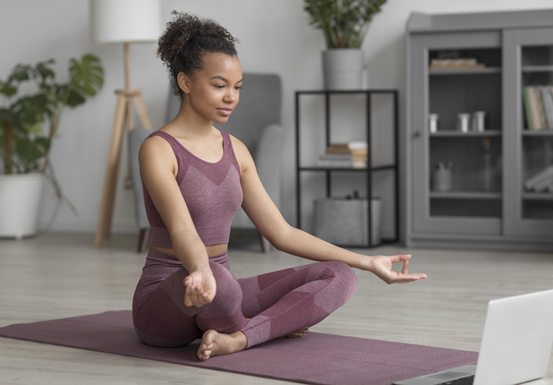 evitar dor lombar meditação