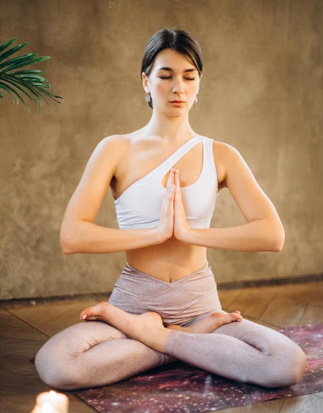 meditar sentado ou deitado