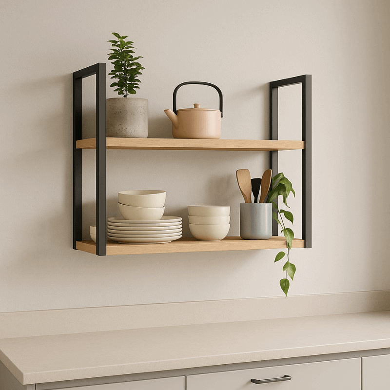 prateleira cozinha decoração