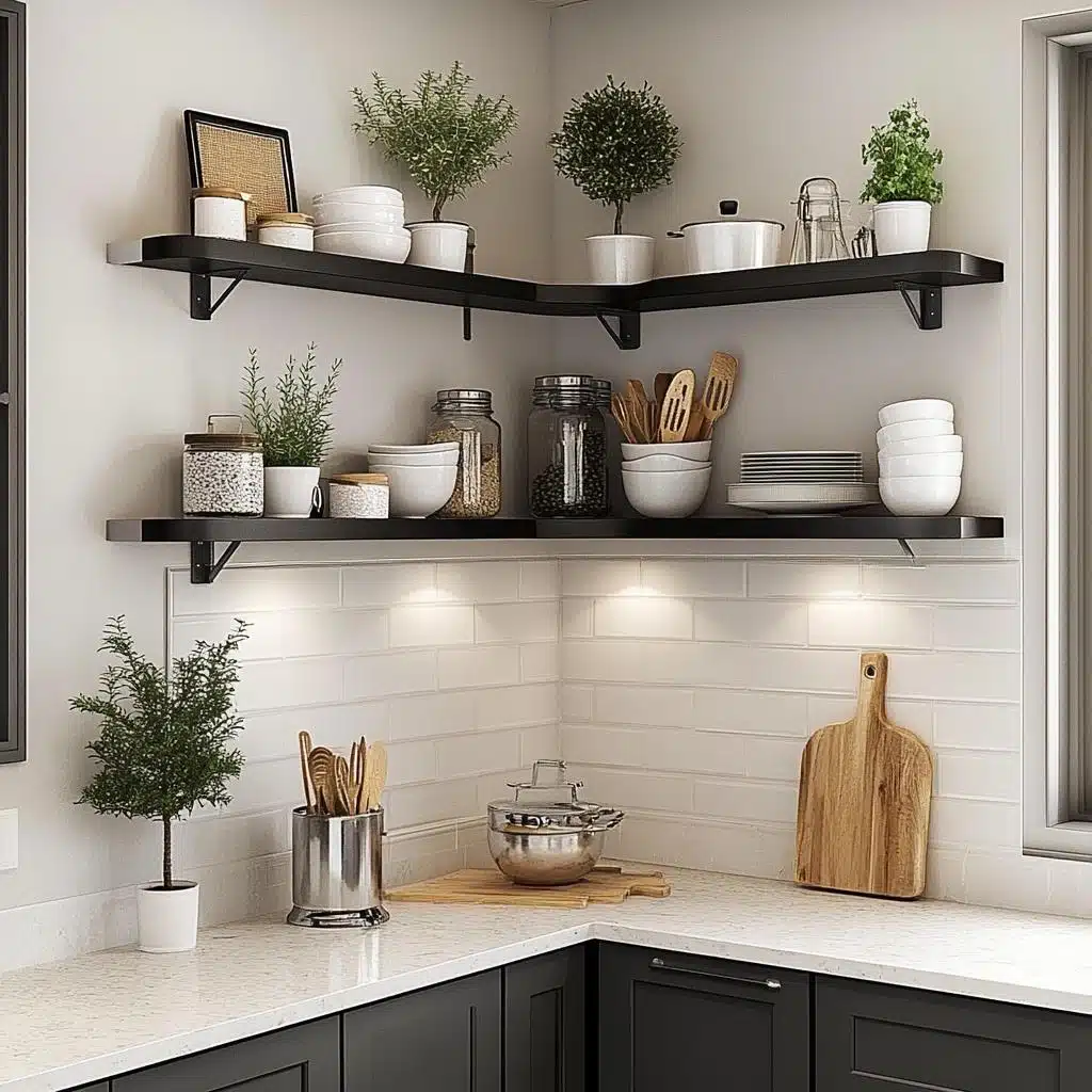 prateleira cozinha decoração