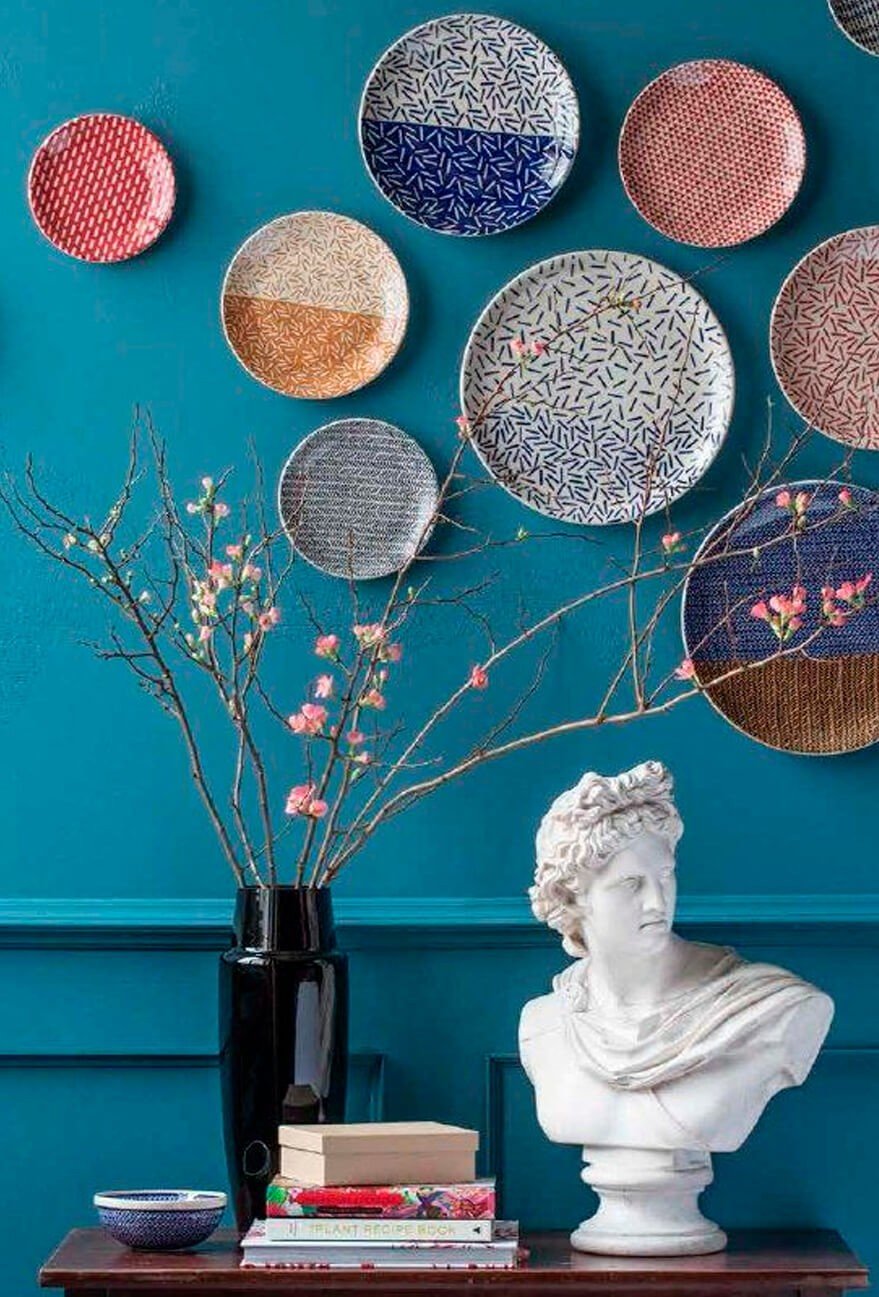 pratos de decoração