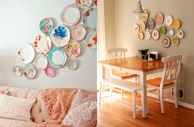 pratos de decoração