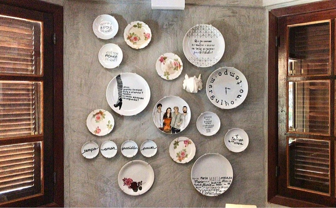 pratos de decoração