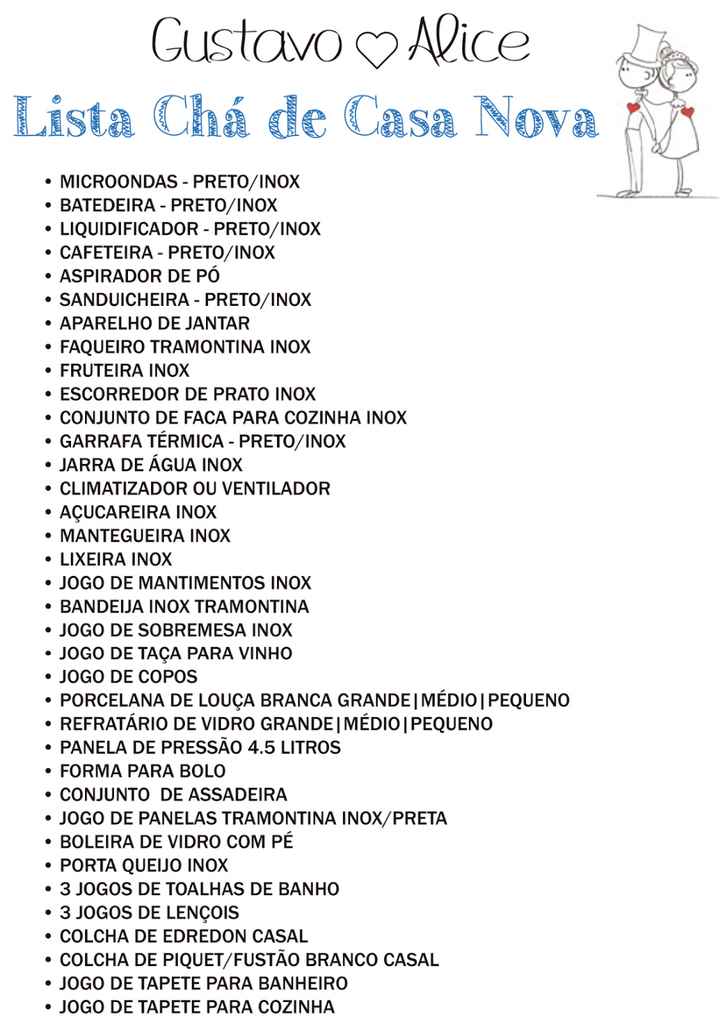 presente de inauguração de casa