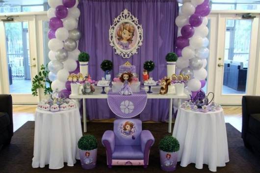 ideias criativas decoração princesa sofia