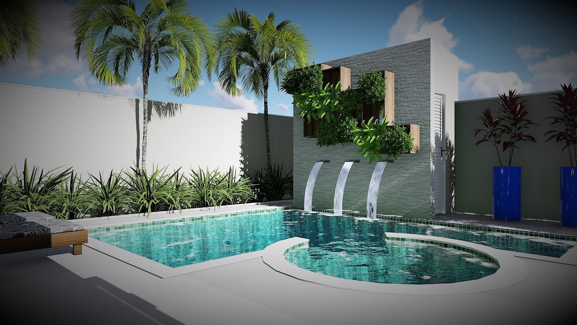 piscina de fibra vs piscina de alvenaria para área de lazer