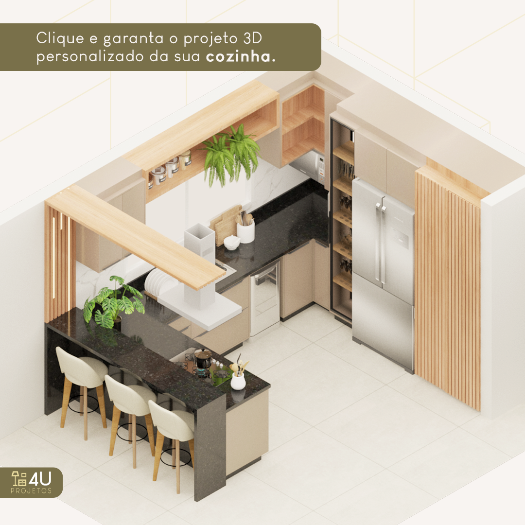 cozinha estreita e funcional