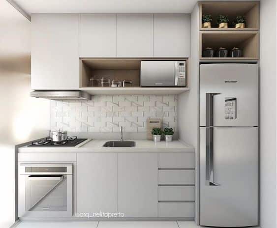 projeto de cozinha planejada pequena