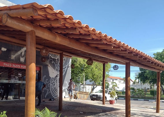 Distância vãos pergolado