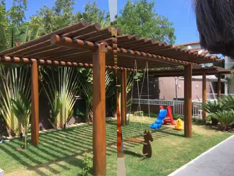 Tamanho mínimo pergolado madeira