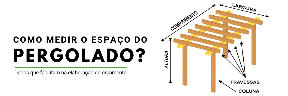 Kit pergolado de eucalipto rolice