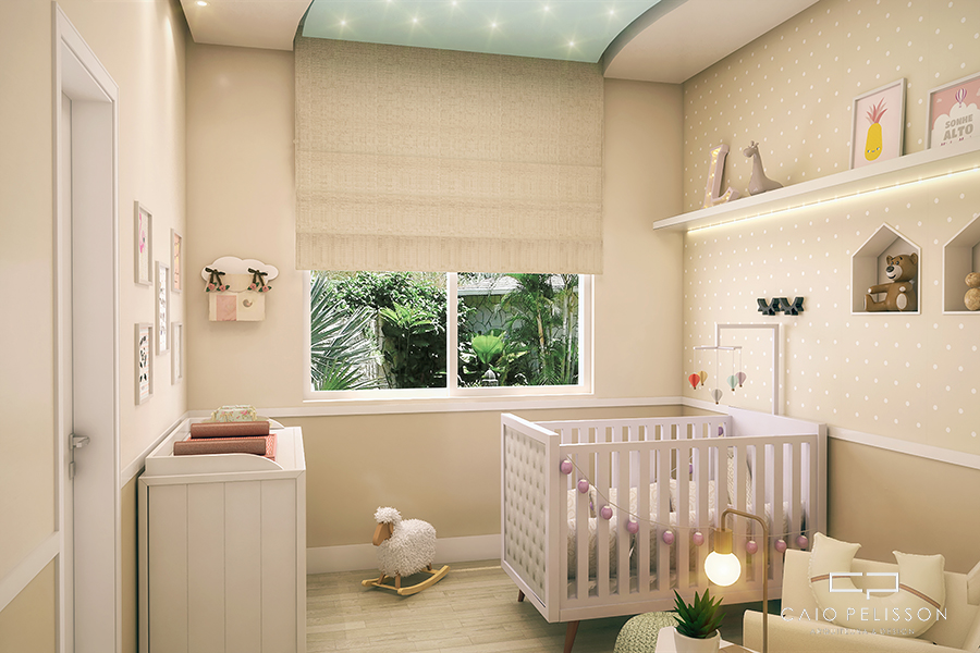 decoração quarto de bebê moderno