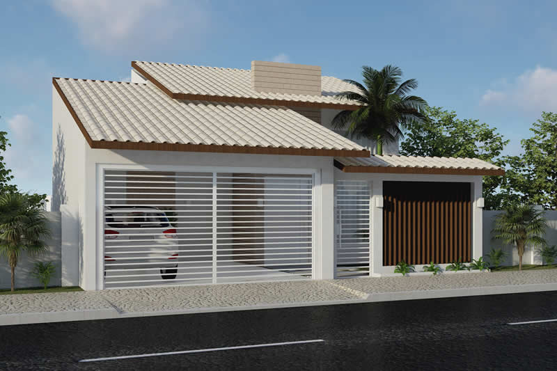 Modelos de casas 2 quartos simples