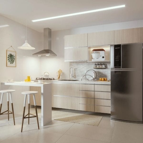 como escolher a bancada ideal para cozinhas pequenas