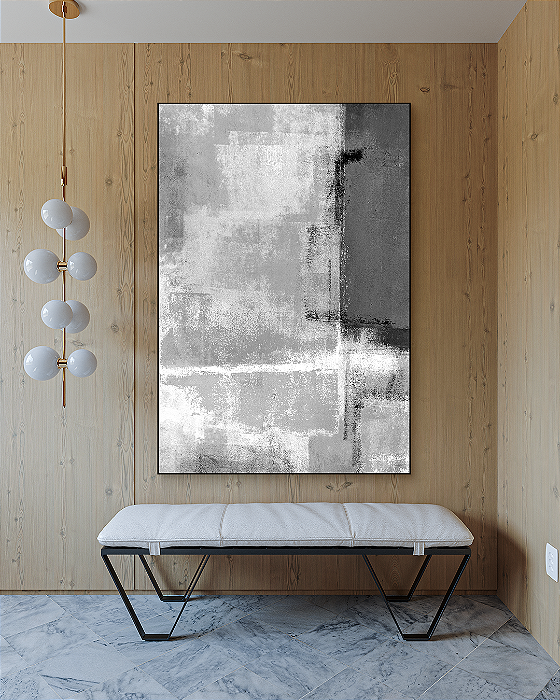 quadro preto e branco escritório
