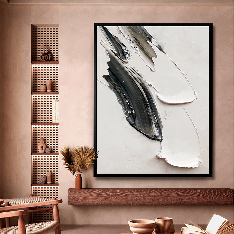 quadro preto e branco canvas