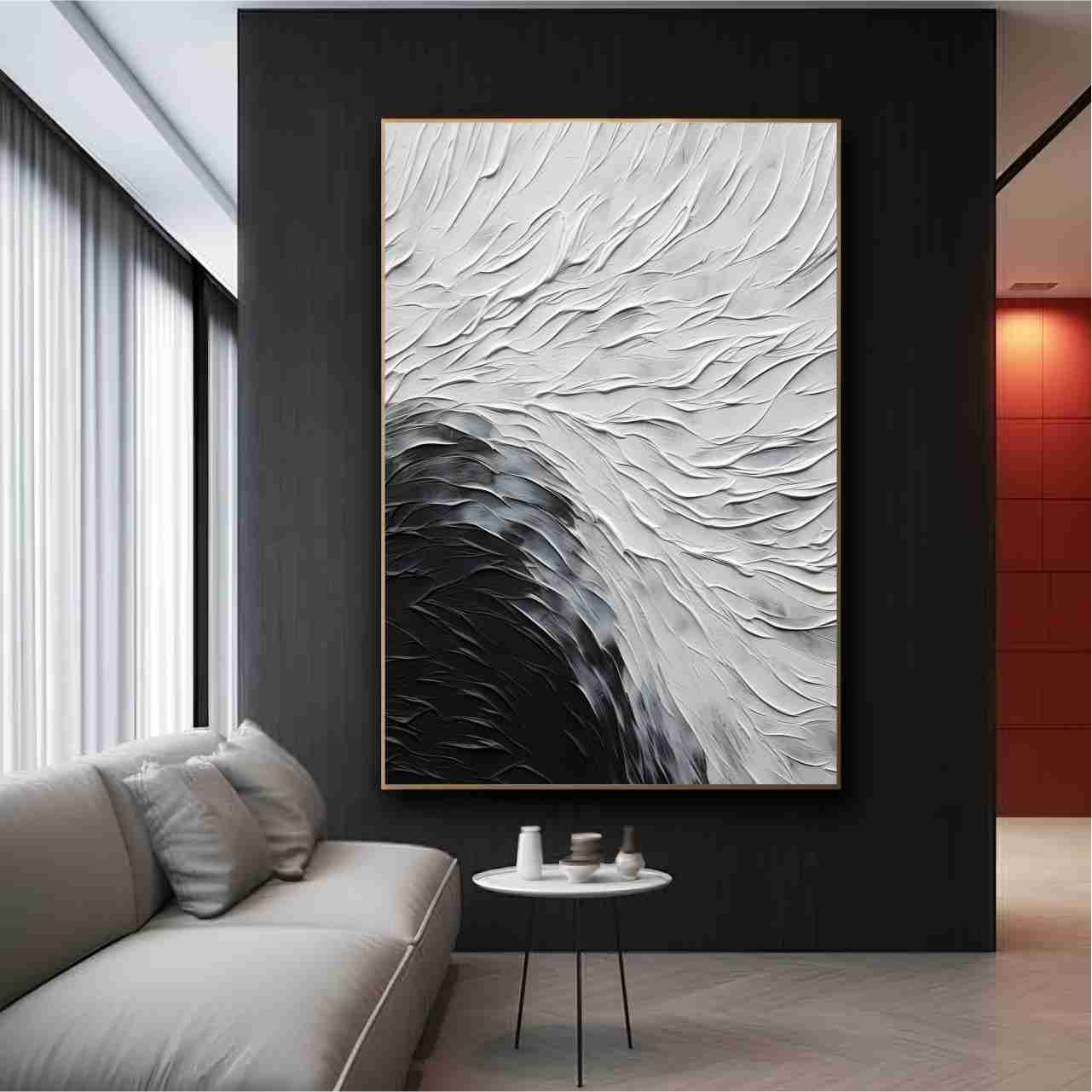 quadro preto e branco natureza