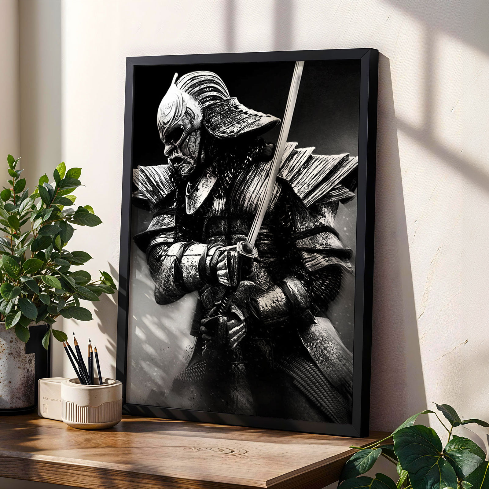 quadro preto e branco animal