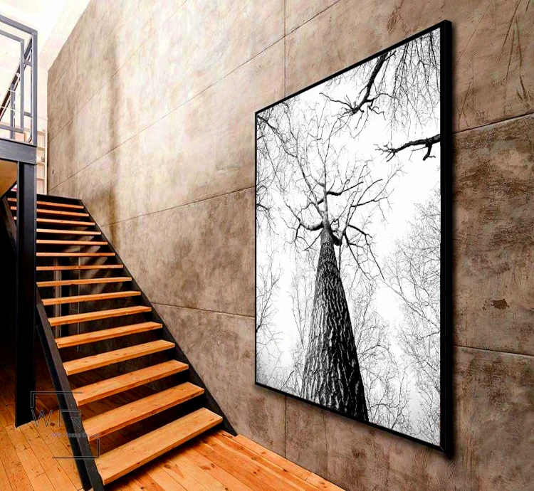 quadro preto e branco sala