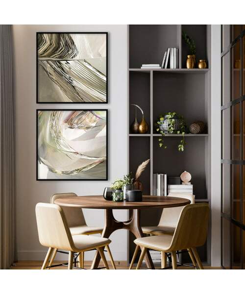 ideias de quadros abstratos para sala de estar