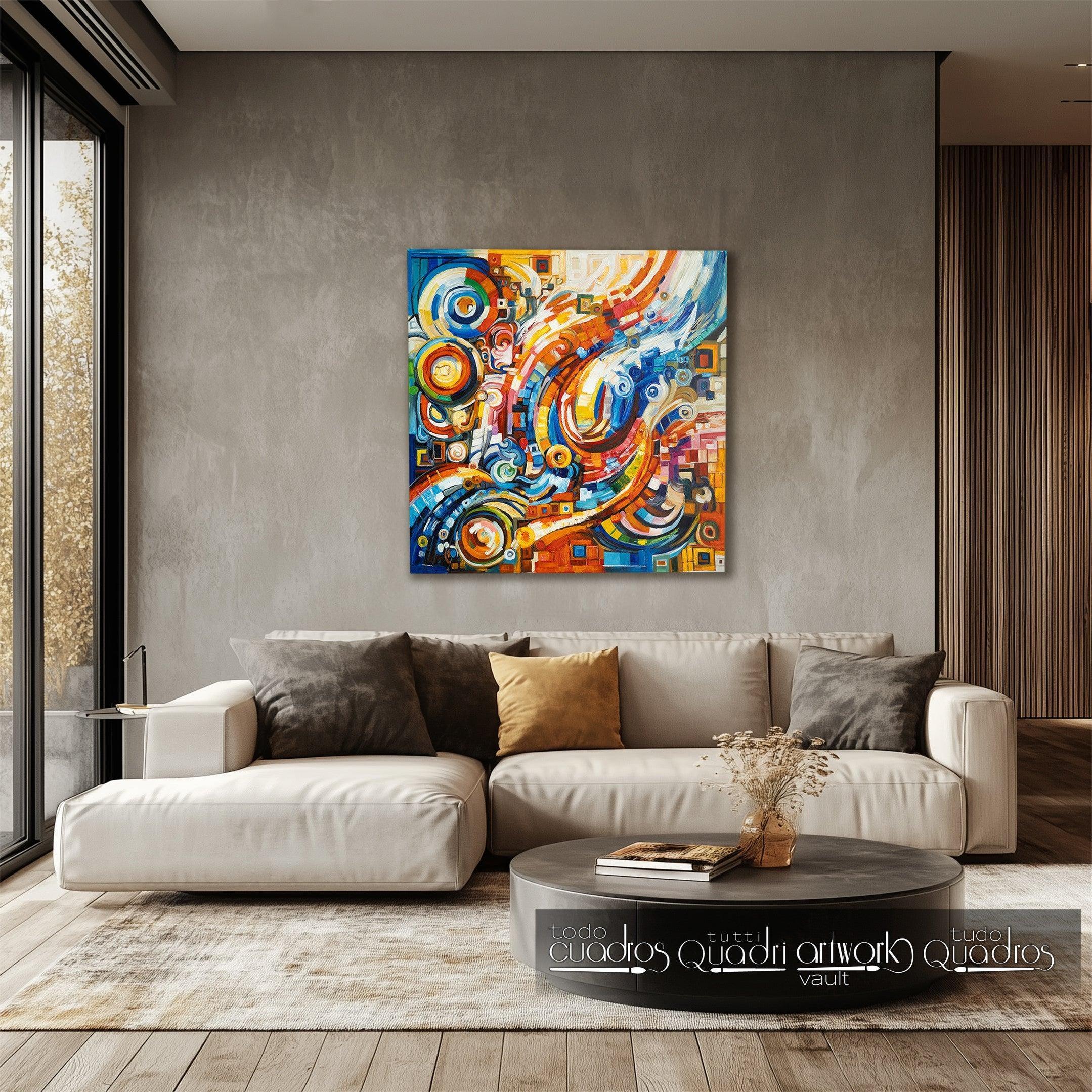 quadros abstratos geométricos vs orgânicos