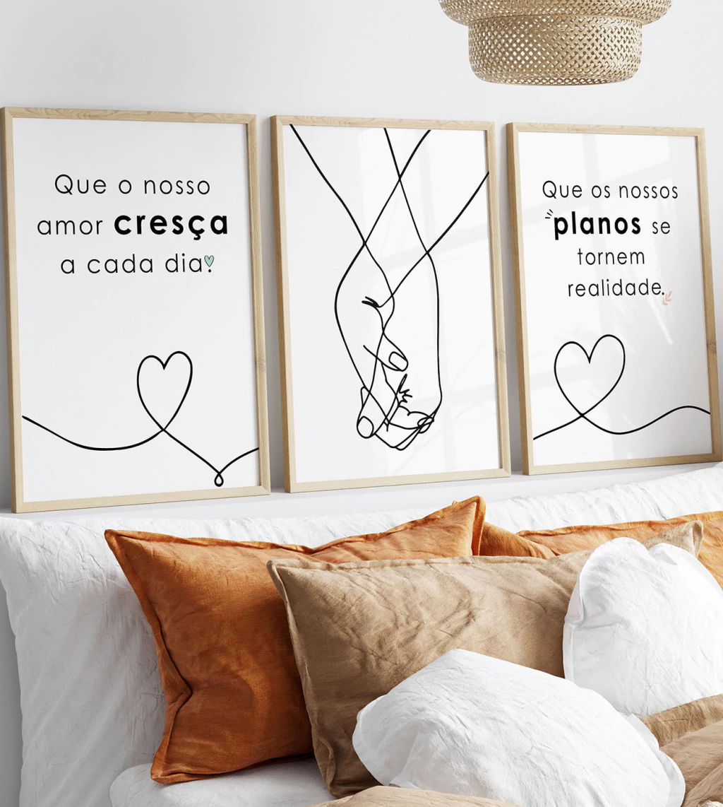 Quadros decorativos quarto moderno